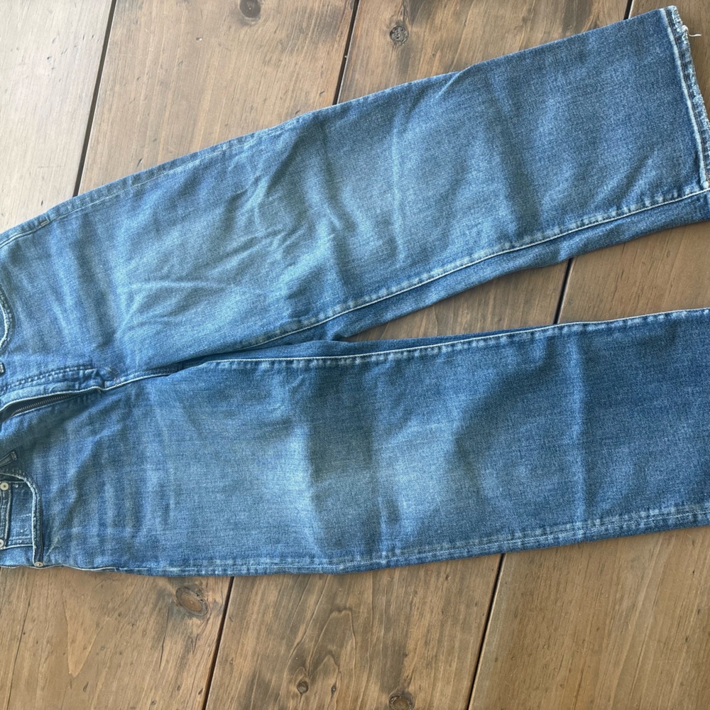Madewell slim wide crop Jean